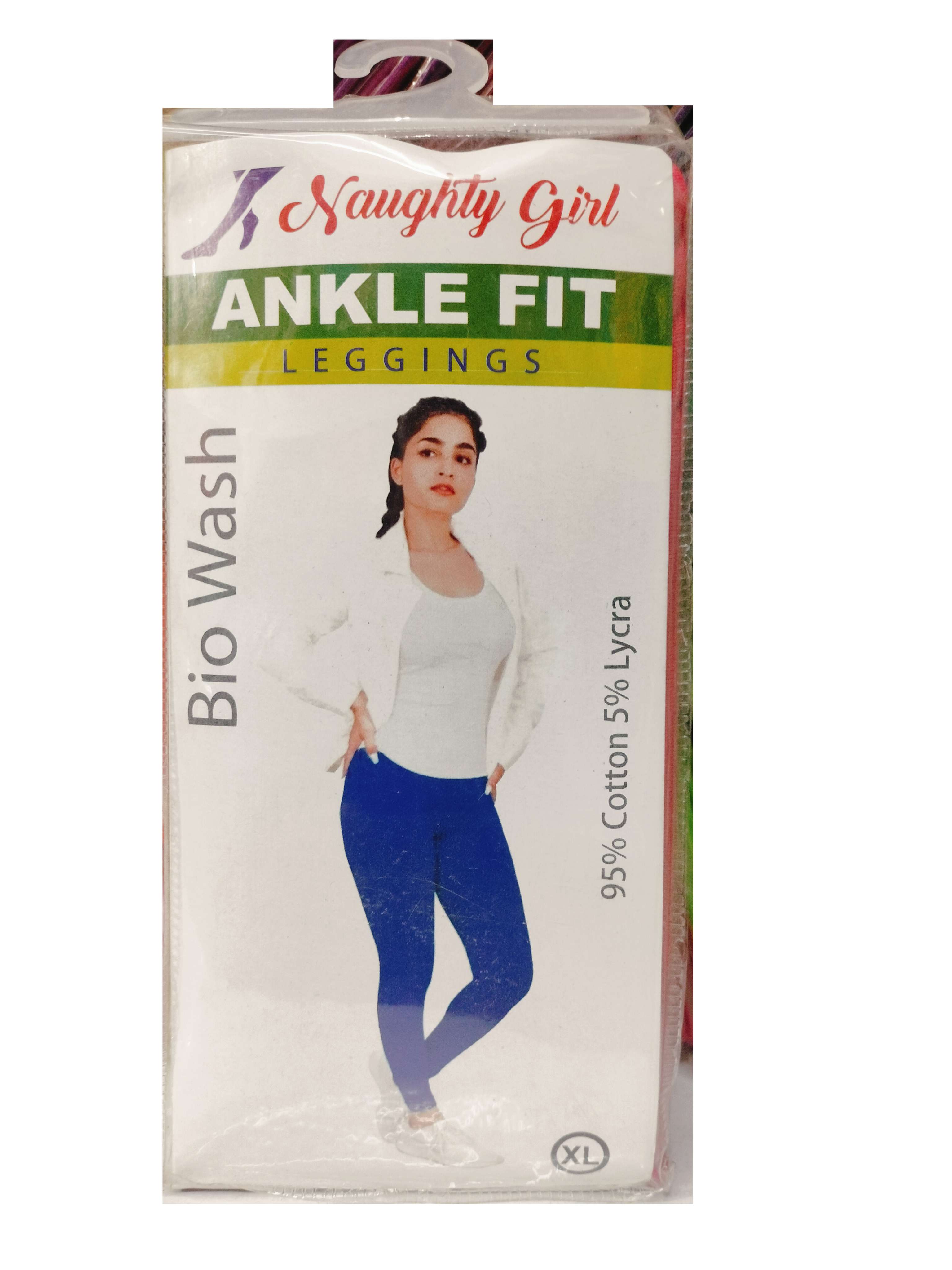 Naughty Girl Ankle Fit Leggings Bio Wash 95% Cotton 5% Lycra XL